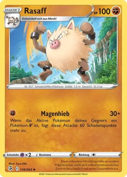 rasaff 134/264 – Pokémon Fusionsangriff Karte
