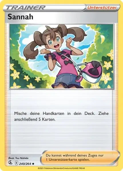 sannah 240/264 – Pokémon Fusionsangriff Karte