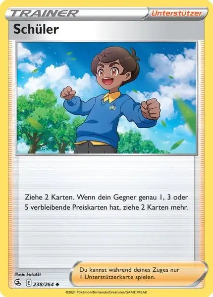 schueler 238/264 – Pokémon Fusionsangriff Karte