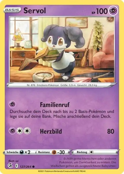 servol 127/264 – Pokémon Fusionsangriff Karte