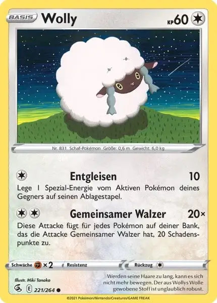 wolly 221/264 – Pokémon Fusionsangriff Karte
