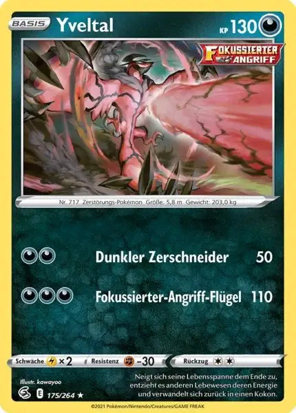 yveltal 175/264 – Pokémon Fusionsangriff Karte