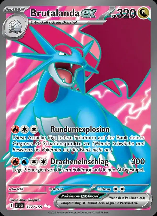 Brutalanda ex 177/159 – Pokémon Reisegefährten Karte