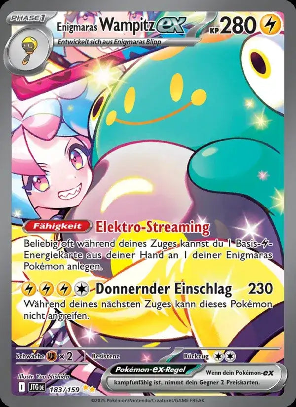 Enigmaras wampitz ex 183/159 – Pokémon Reisegefährten Karte