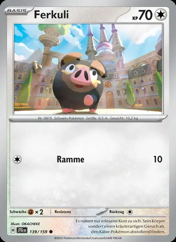 Ferkuli 139/159 – Pokémon Reisegefährten Karte
