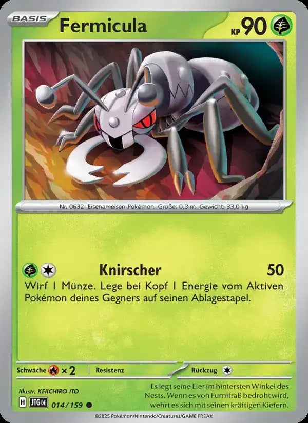 Fermicula 014/159 – Pokémon Reisegefährten Karte
