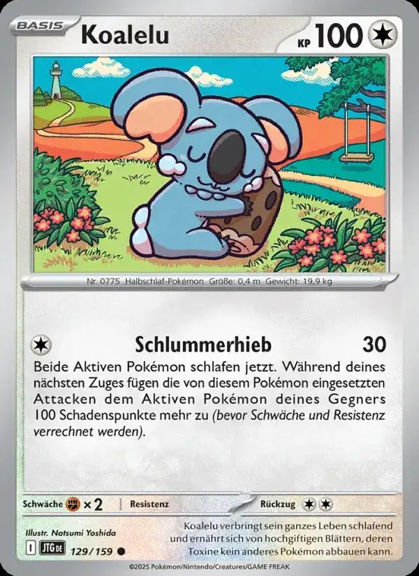 Koalelu 129/159 – Pokémon Reisegefährten Karte
