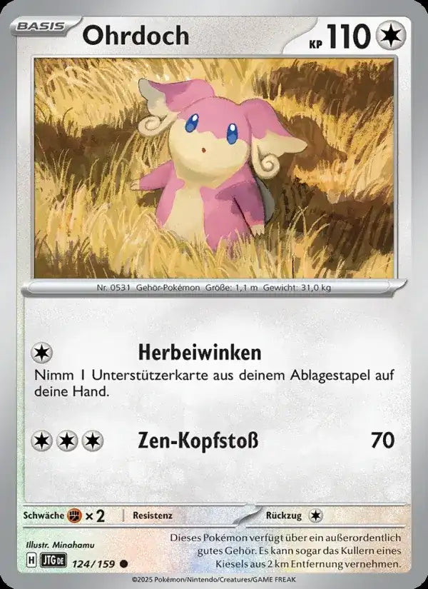Ohrdoch 124/159 – Pokémon Reisegefährten Karte