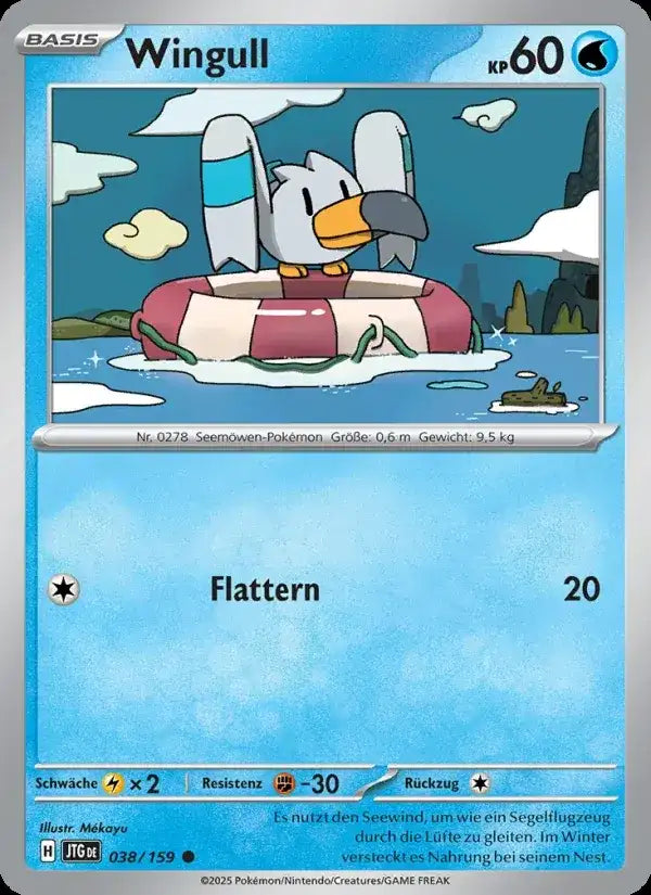 Wingull 038/159 – Pokémon Reisegefährten Karte