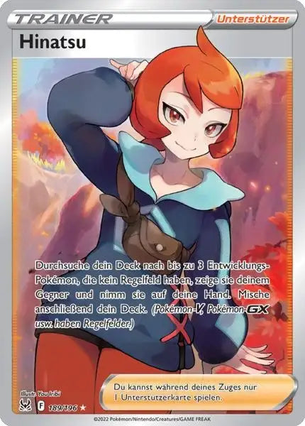 Hinatsu 189/196 – Pokémon Verlorener Ursprung Karte