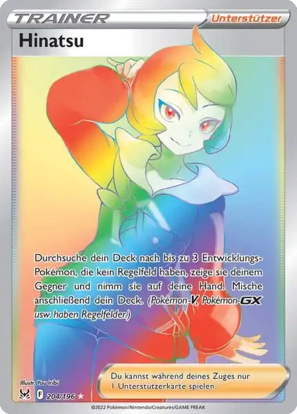 Hinatsu 204/196 – Pokémon Verlorener Ursprung Karte
