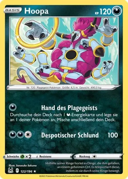 Hoopa 122/196 – Pokémon Verlorener Ursprung Karte