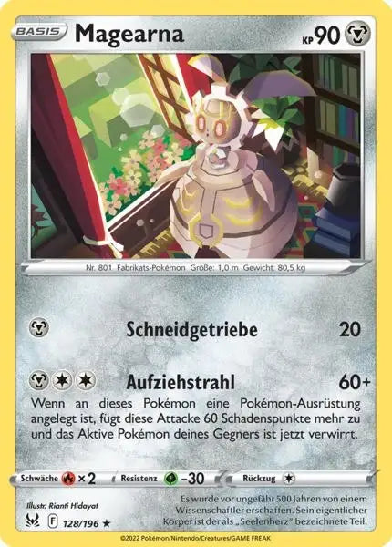 Magearna 128/196 – Pokémon Verlorener Ursprung Karte