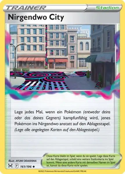 Nirgendwo 161/196 – Pokémon Verlorener Ursprung Karte
