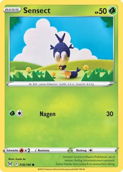 Sensect 018/196 – Pokémon Verlorener Ursprung Karte
