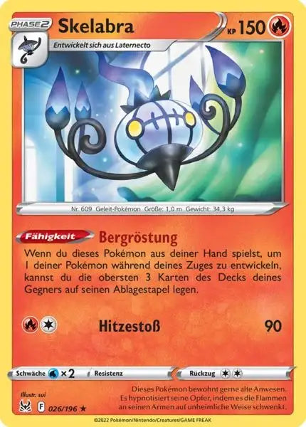 Skelabra 026/196 – Pokémon Verlorener Ursprung Karte