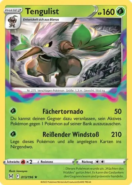 Tengulist 013/196 – Pokémon Verlorener Ursprung Karte
