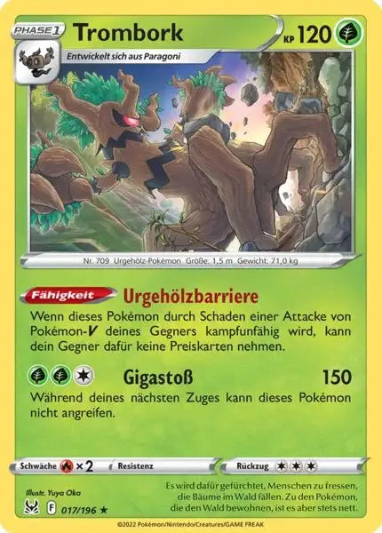 Trombork 017/196 – Pokémon Verlorener Ursprung Karte