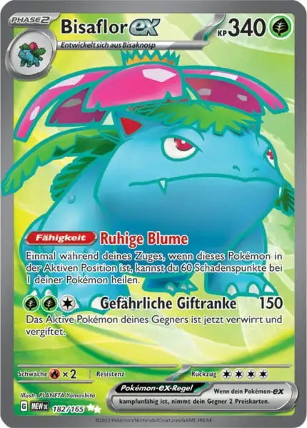 Bisaflor ex 182/165 – Pokémon 151 Karte