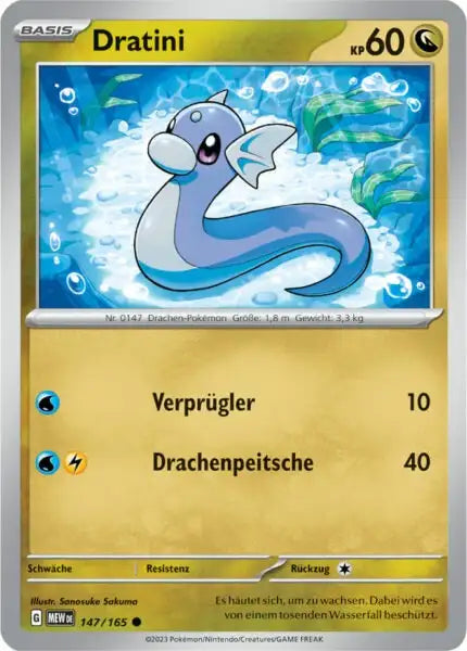 Dratini 147/165 – Pokémon 151 Karte