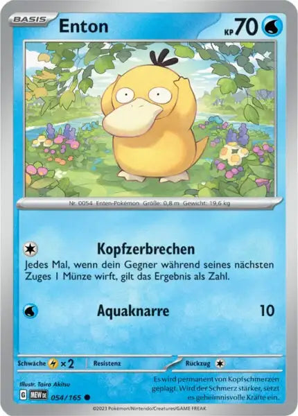 Enton 054/165 – Pokémon 151 Karte