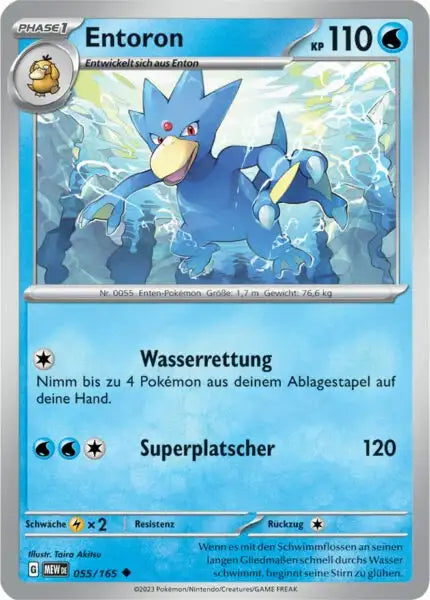 Entoron 055/165 – Pokémon 151 Karte