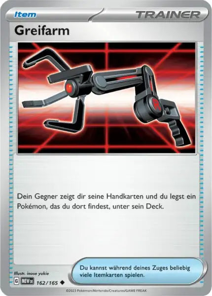 Greifarm 162/165 – Pokémon 151 Karte