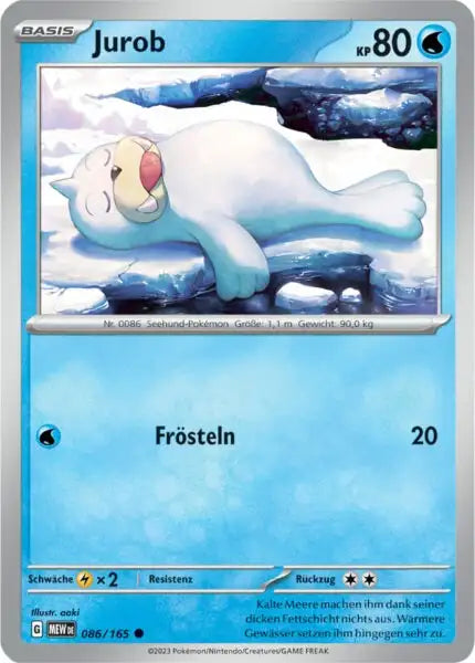 Jurob 086/165 – Pokémon 151 Karte