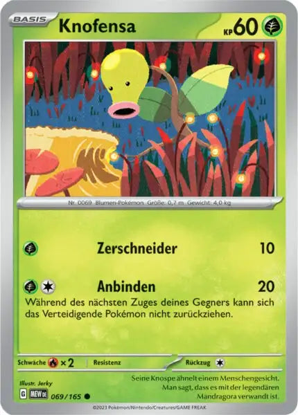 Knofensa 069/165 – Pokémon 151 Karte