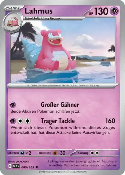 Lahmus 080/165 – Pokémon 151 Karte