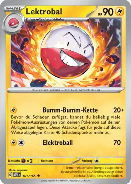 Lektrobal 101/165 – Pokémon 151 Karte