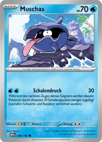 Muschas 090/165 – Pokémon 151 Karte