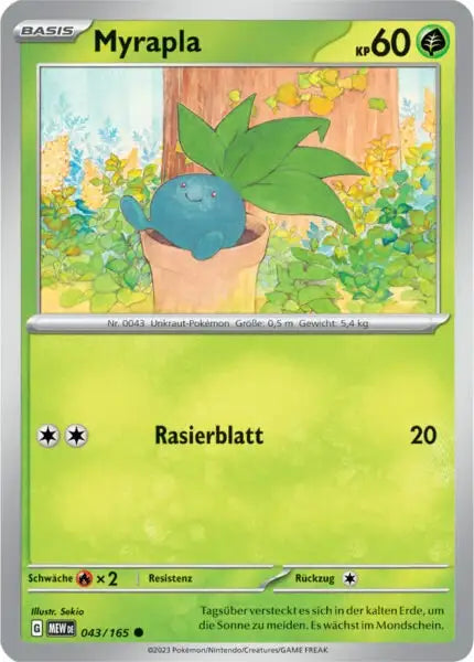 Myrapla 043/165 – Pokémon 151 Karte