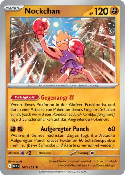 Nockchan 107/165 – Pokémon 151 Karte