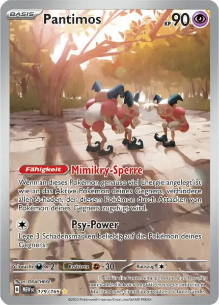 Pantimos 179/165 – Pokémon 151 Karte
