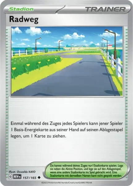 Radweg 157/165 – Pokémon 151 Karte