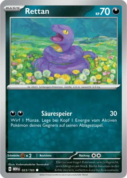 Rettan 023/165 – Pokémon 151 Karte