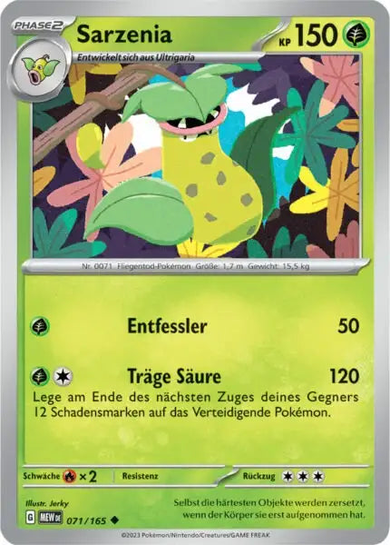 Sarzenia 071/165 – Pokémon 151 Karte