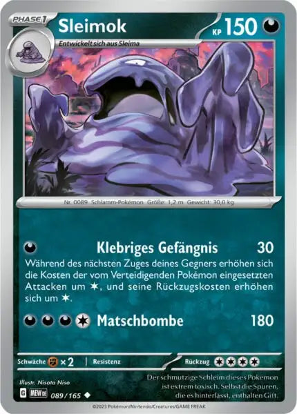 Sleimok 089/165 – Pokémon 151 Karte