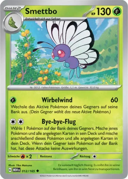 Smettbo 012/165 – Pokémon 151 Karte