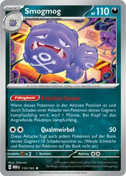 Smogmog 110/165 – Pokémon 151 Karte