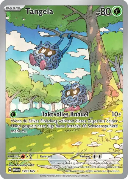 Tangela 178/165 – Pokémon 151 Karte