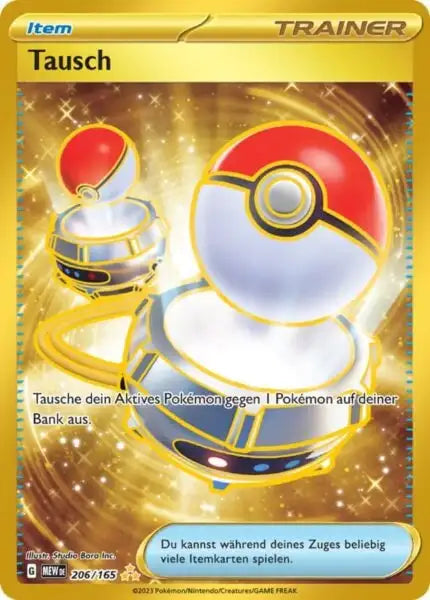 Tausch 206/165 – Pokémon 151 Karte