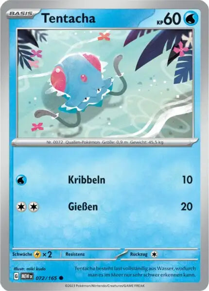Tentacha 072/165 – Pokémon 151 Karte