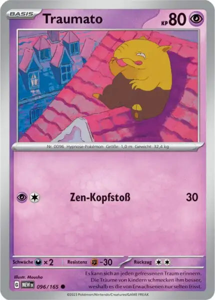 Traumato 096/165 – Pokémon 151 Karte