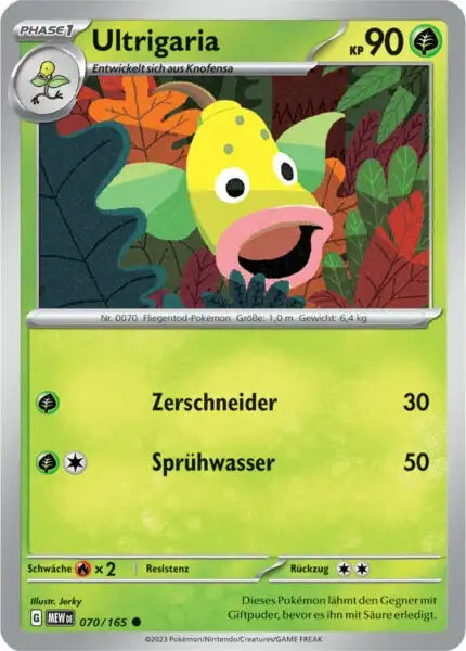 Ultrigaria 070/165 – Pokémon 151 Karte