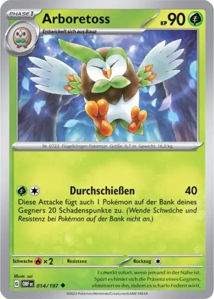 Arboretoss 014/197 – Pokémon Obsidianflammen Karte