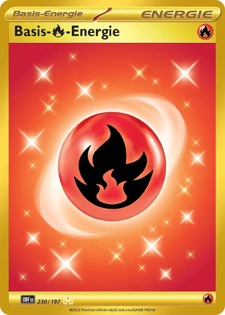 Basis Feuer Energie 230/197 – Pokémon Obsidianflammen Karte