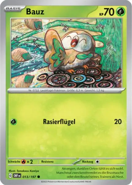 Bauz 013/197 – Pokémon Obsidianflammen Karte