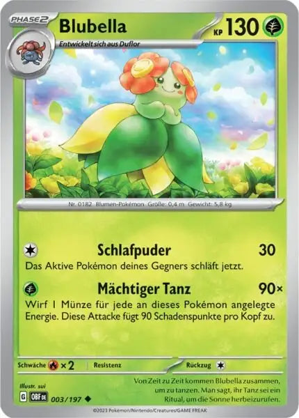 Blubella 003/197 – Pokémon Obsidianflammen Karte